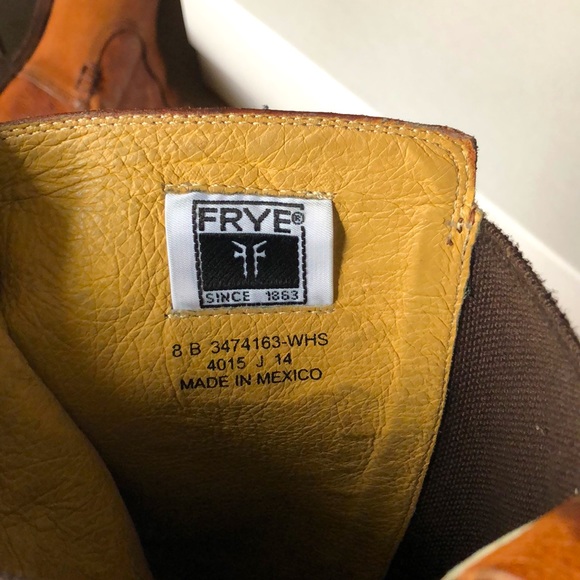 Frye Tall Cognac Boot with stretch calf - Picture 8 of 8